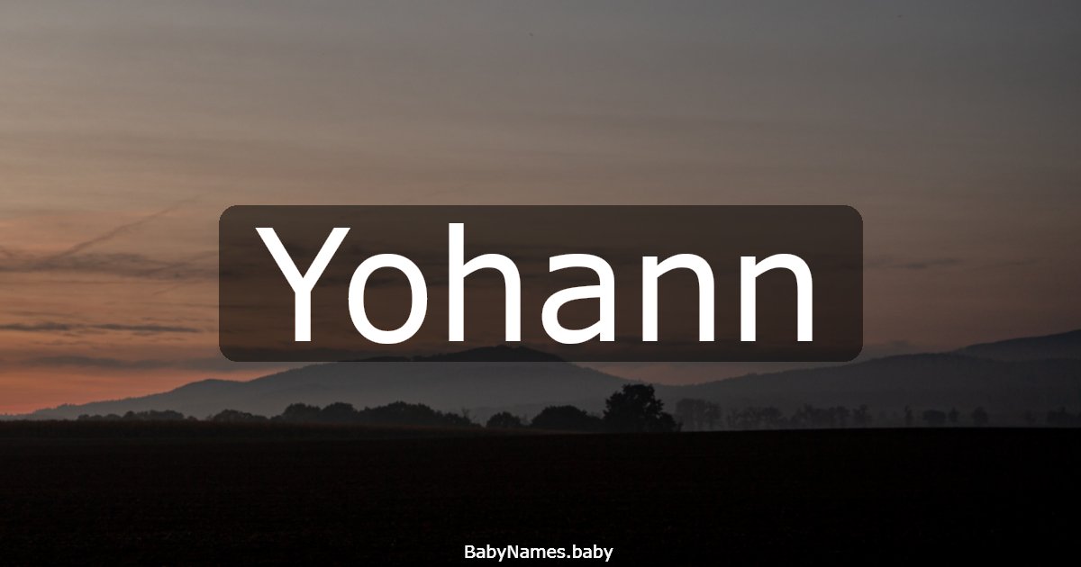 Yohann