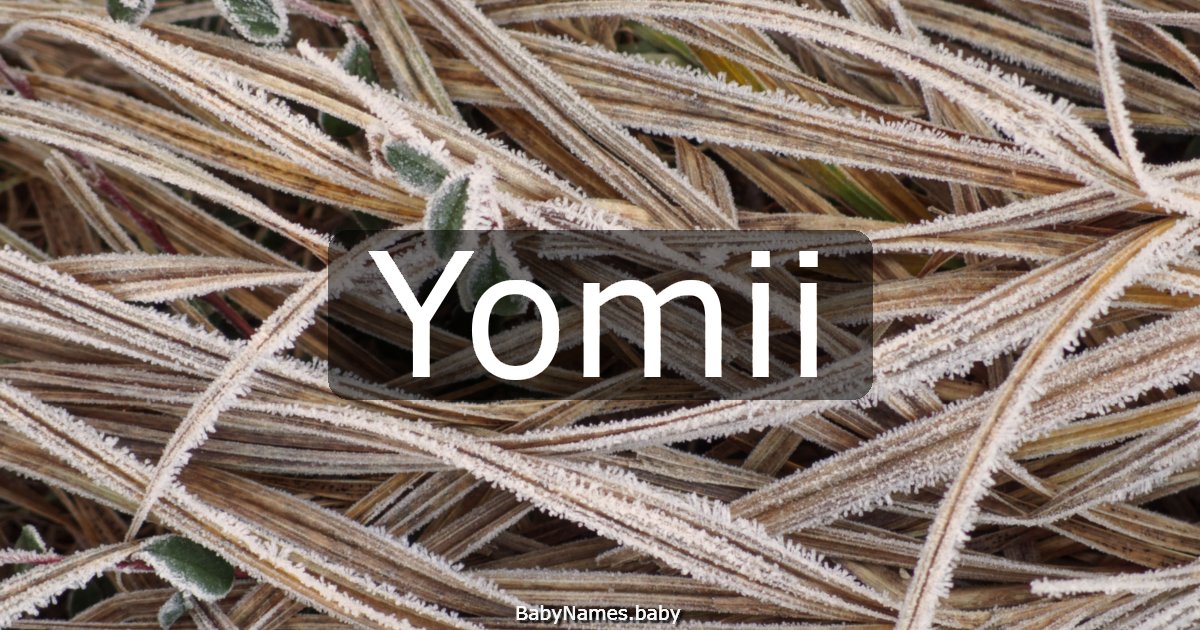 Yomii