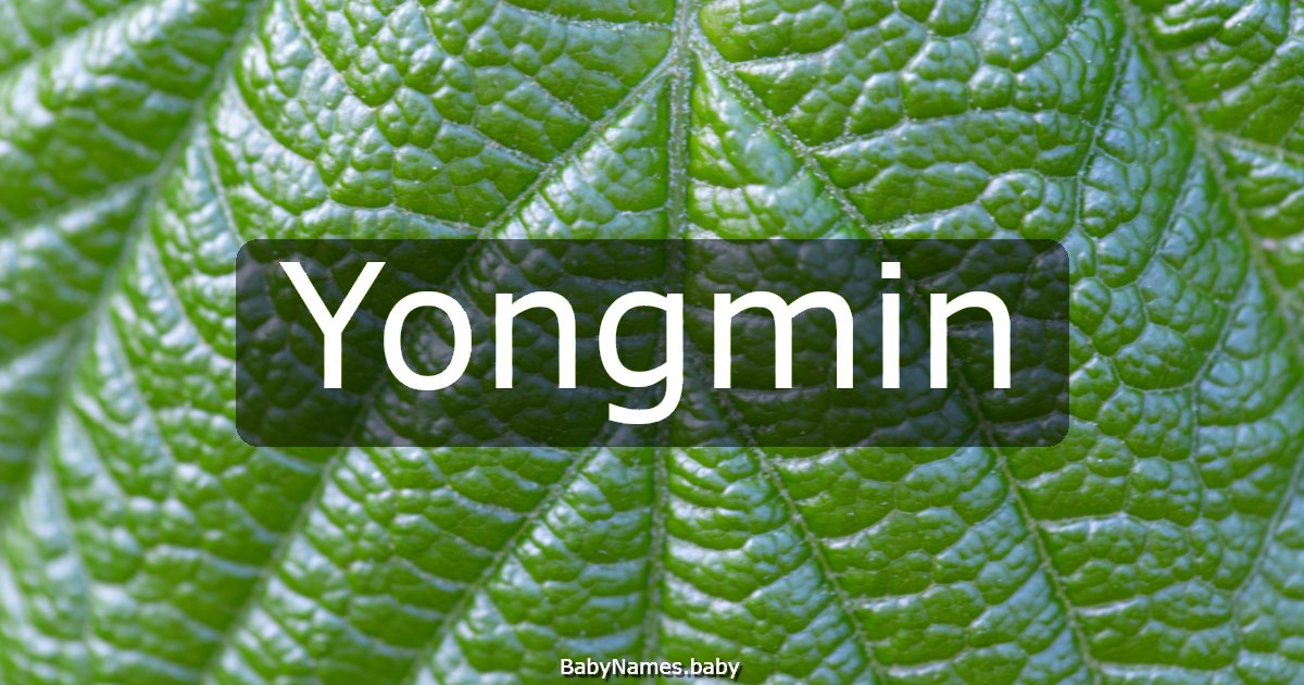 Yongmin