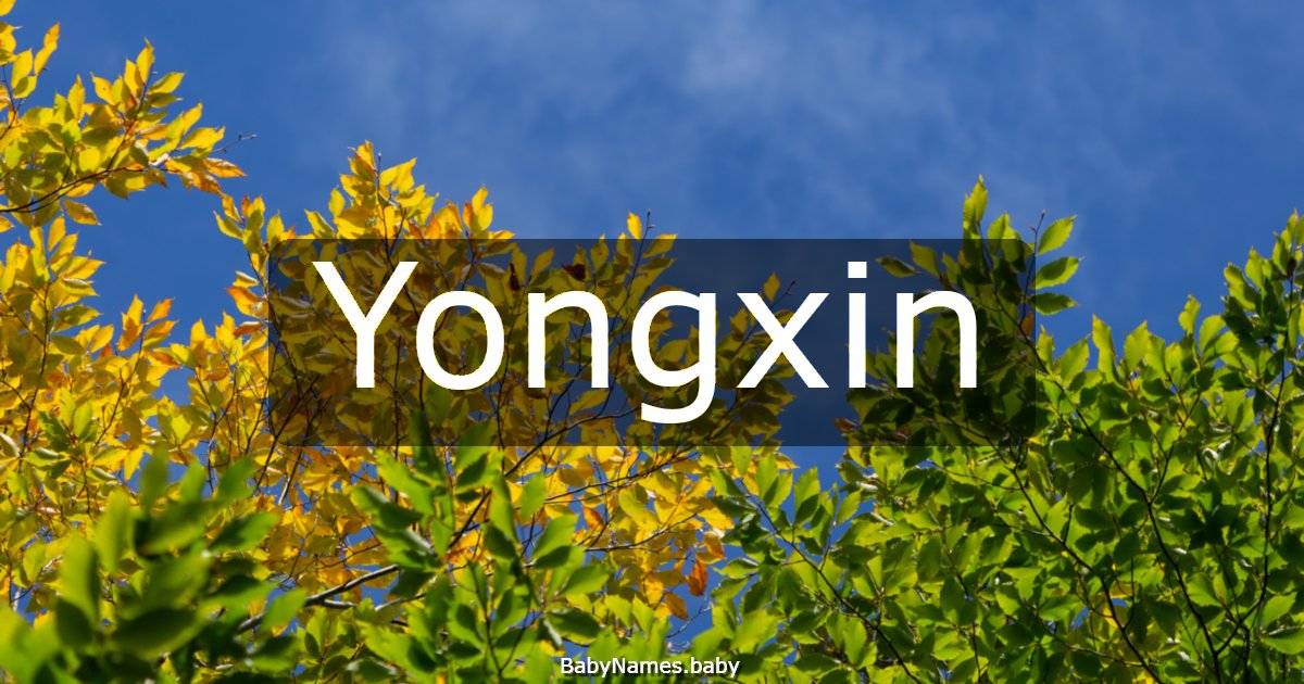 Yongxin