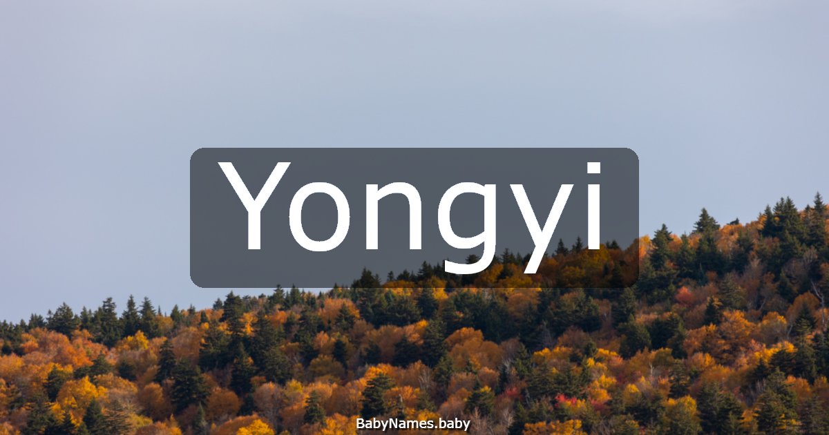 Yongyi