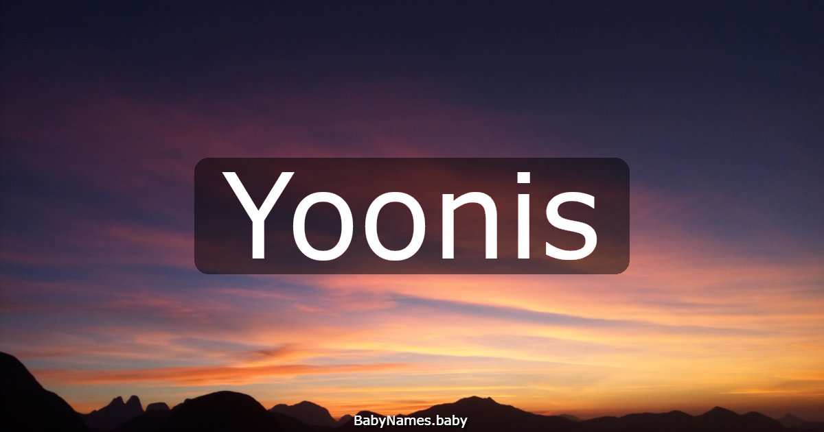 Yoonis