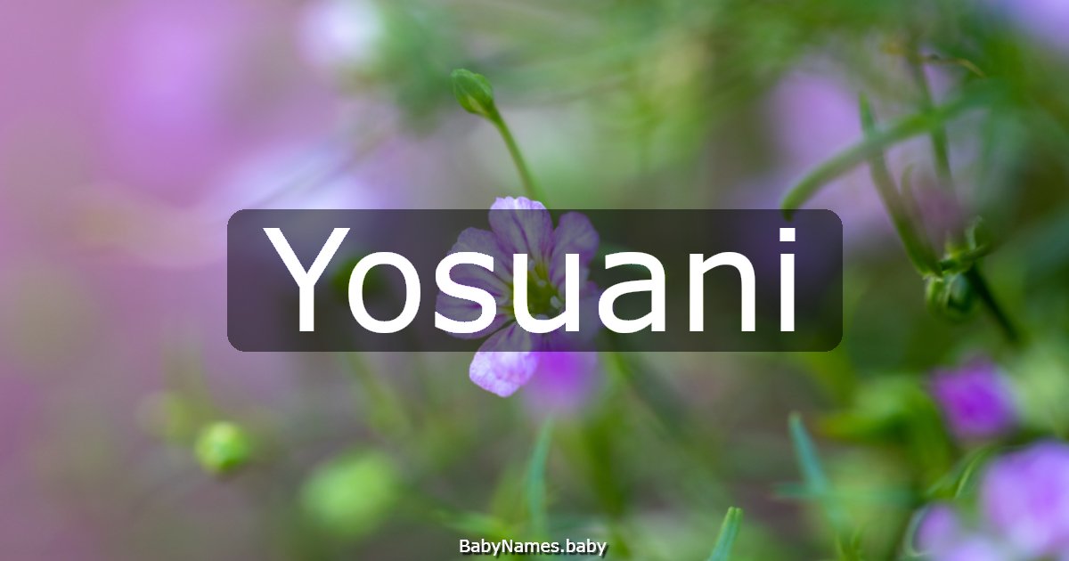 Yosuani
