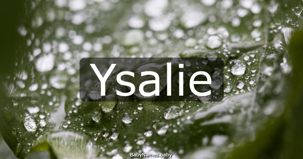 Ysalie