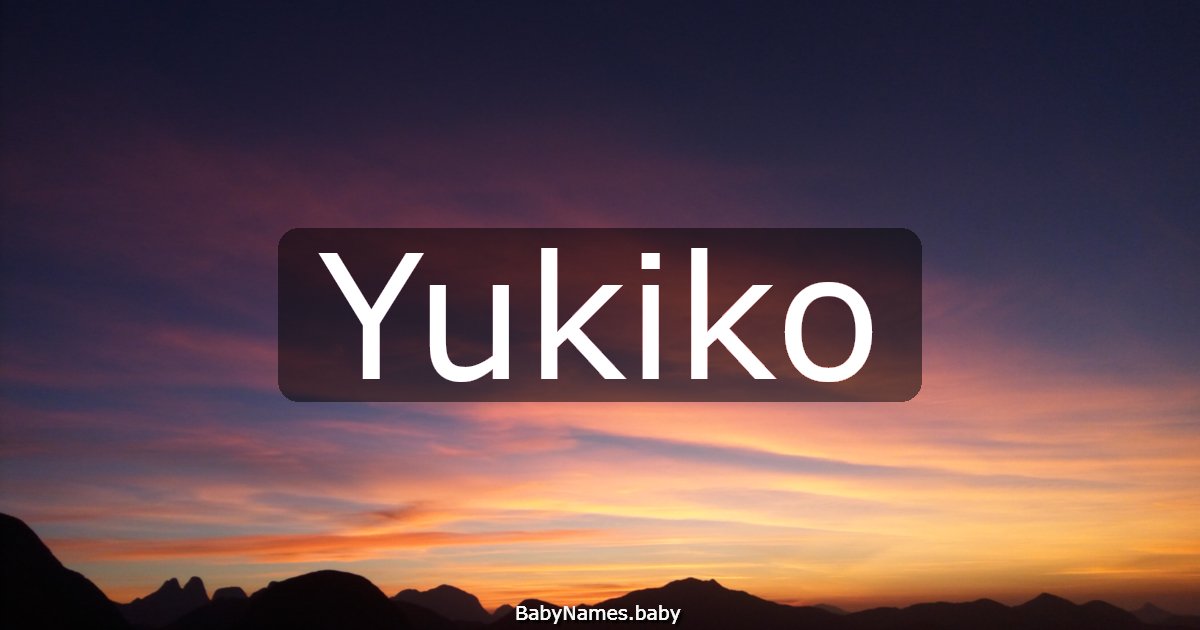 Yukiko