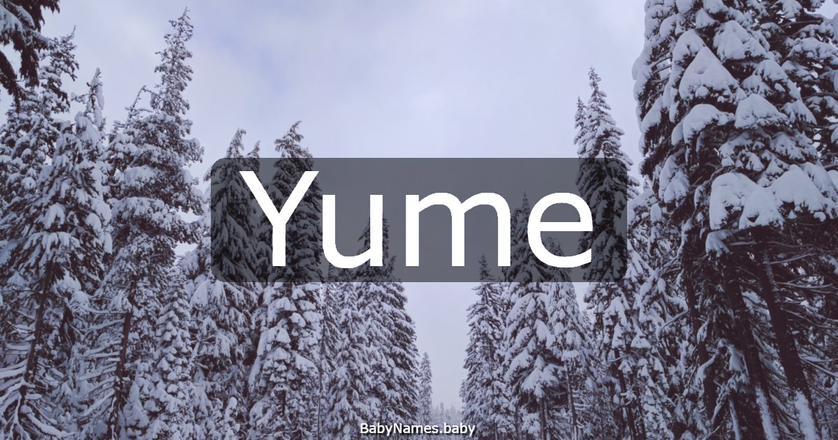 Yume