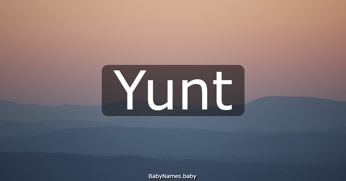 Yunt