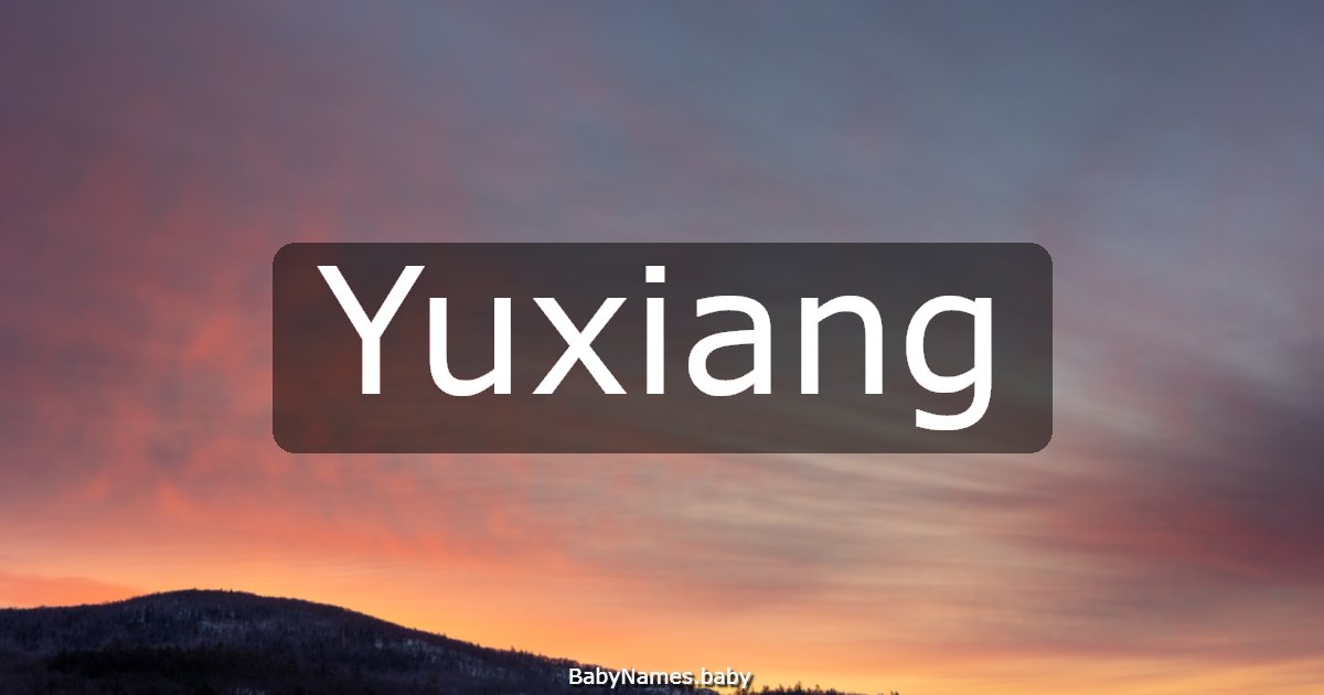 Yuxiang