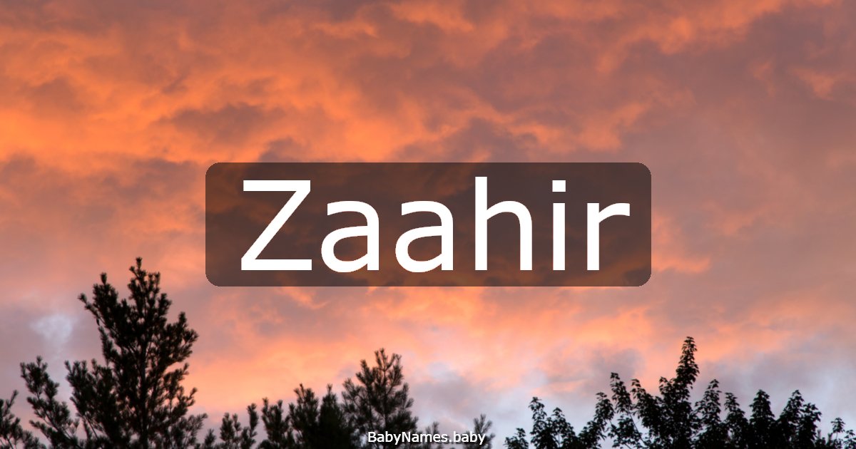 Zaahir