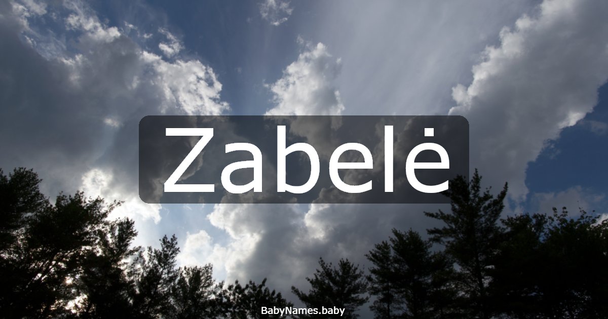 Zabelė
