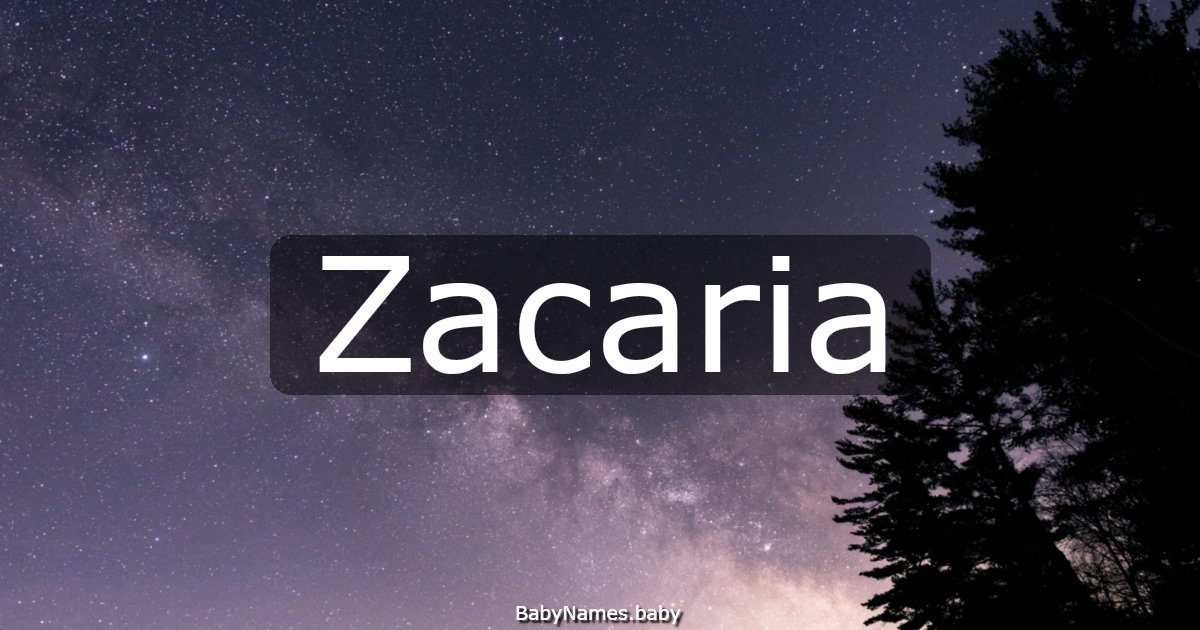 Zacaria