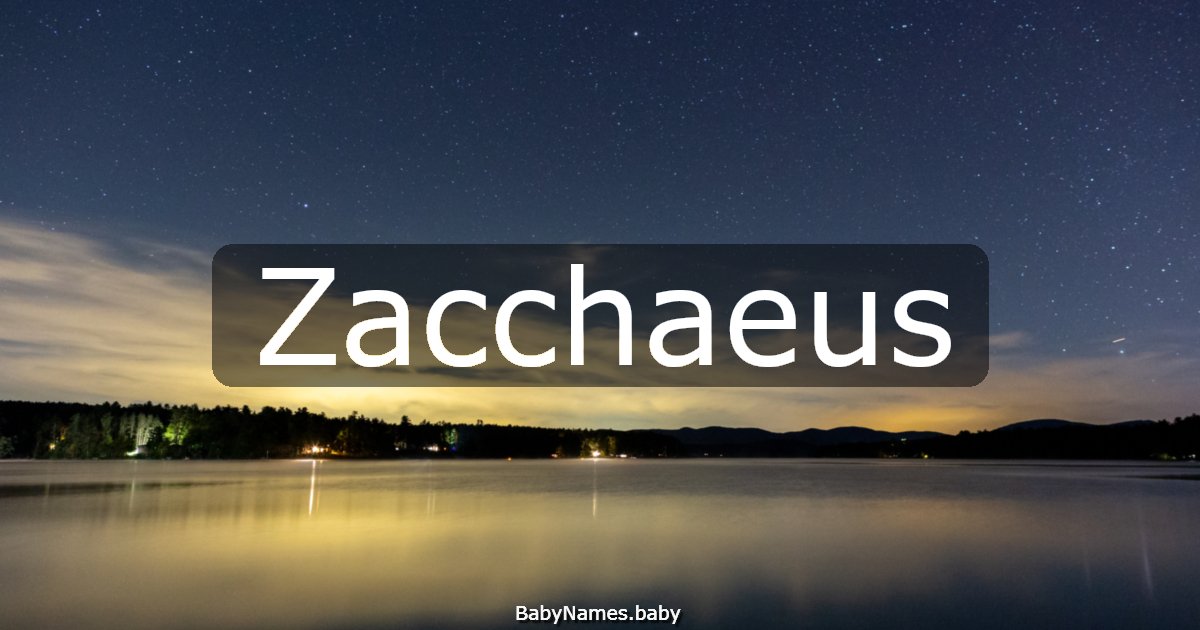 Zacchaeus