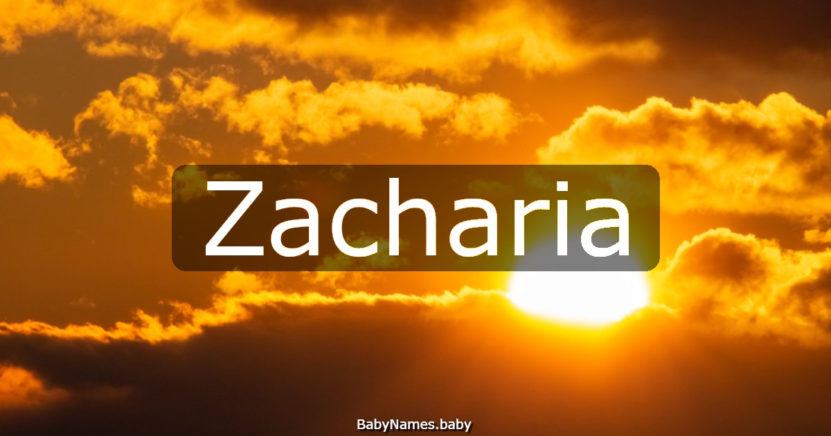 Zacharia