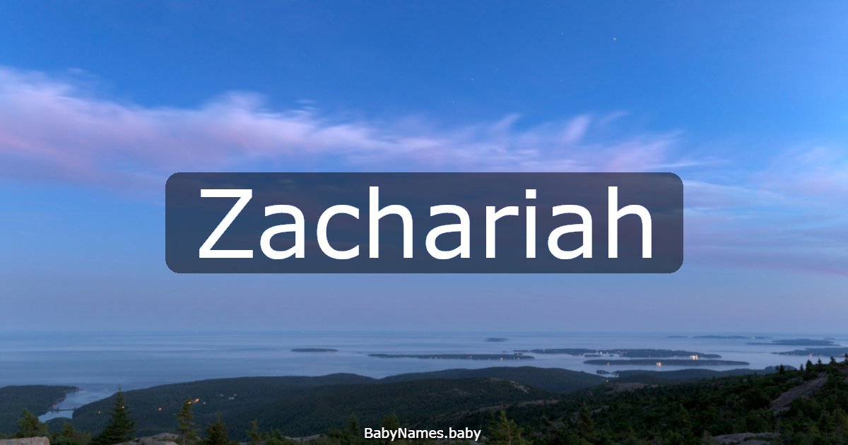 Zachariah