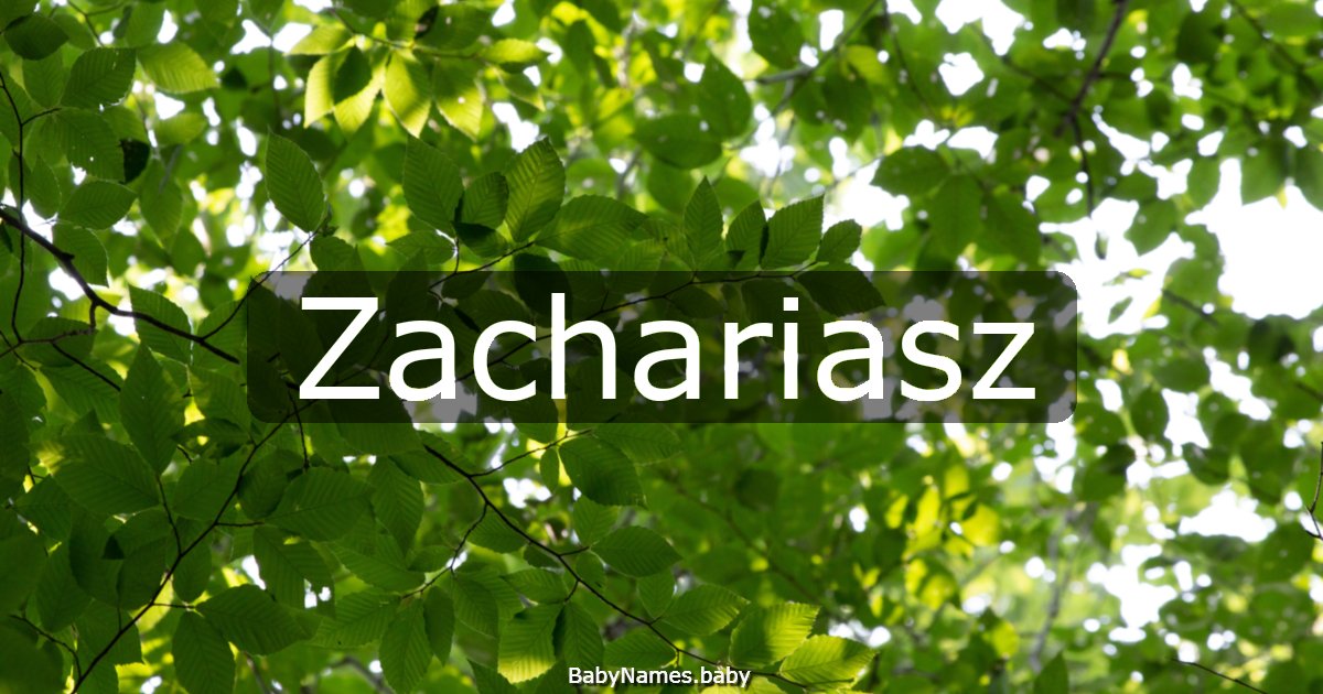 Zachariasz