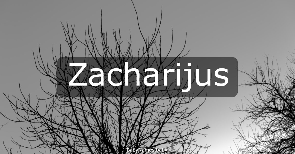 Zacharijus