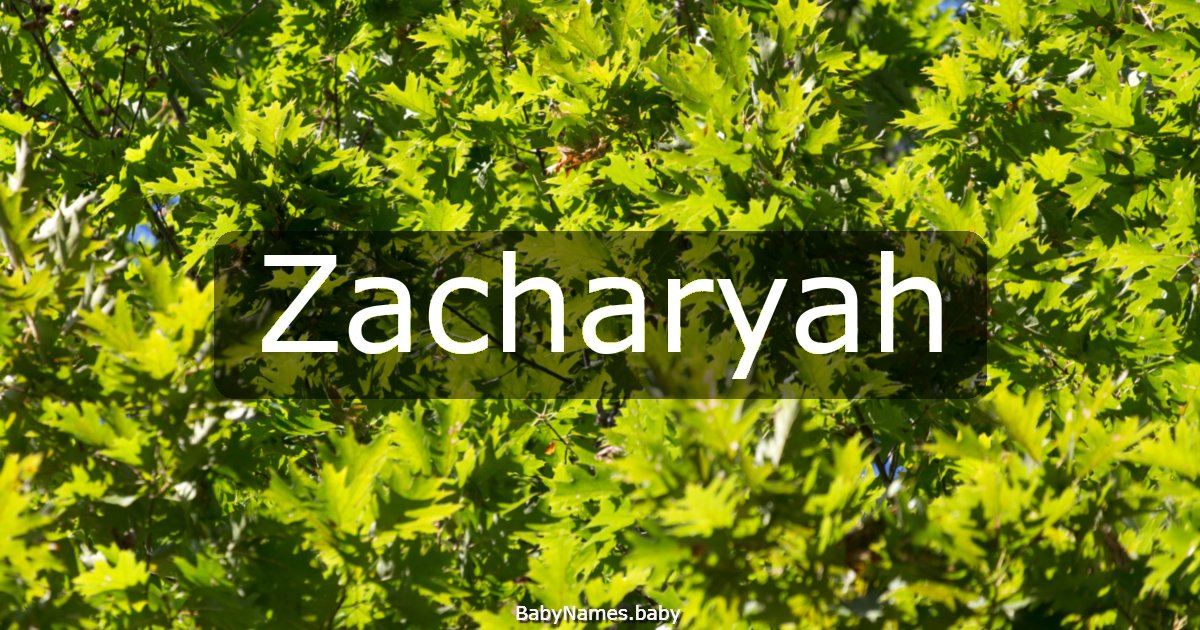 Zacharyah