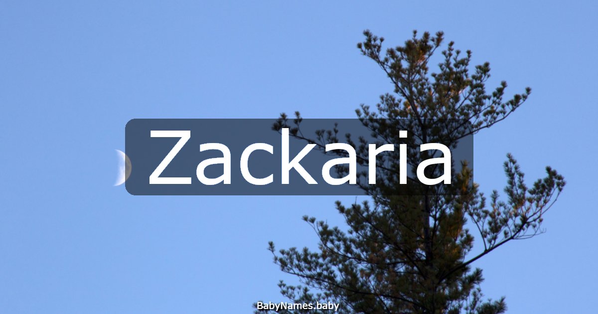 Zackaria