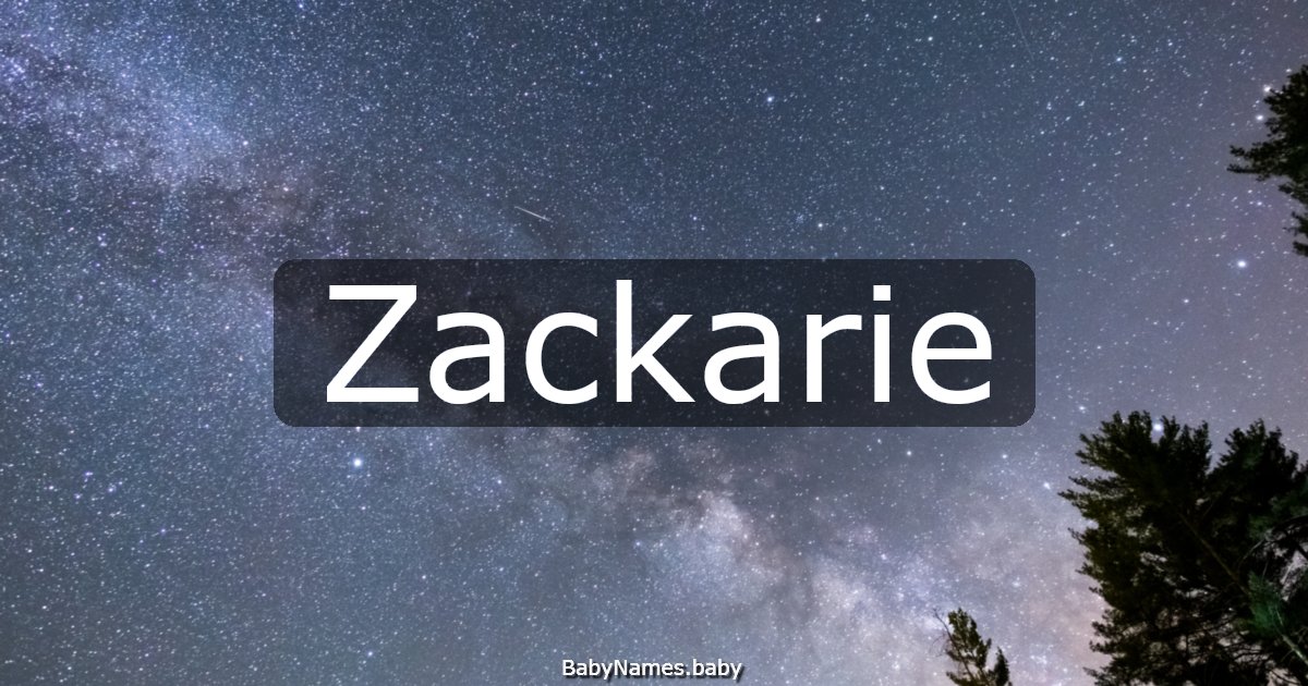 Zackarie