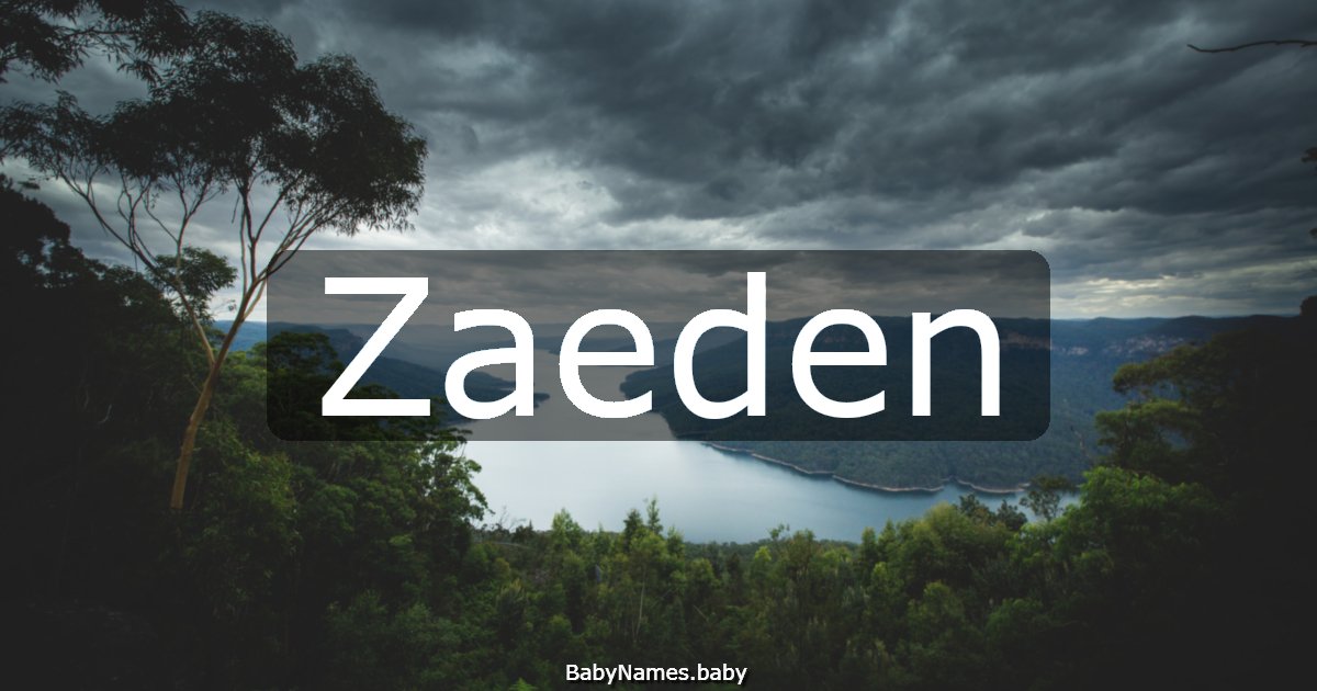 Zaeden