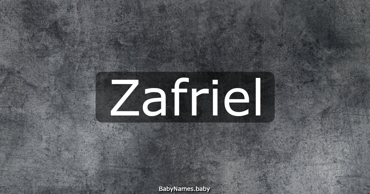 Zafriel