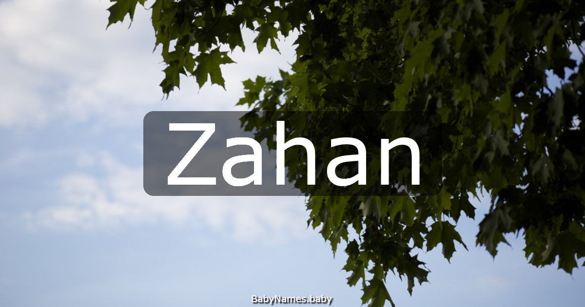 Zahan