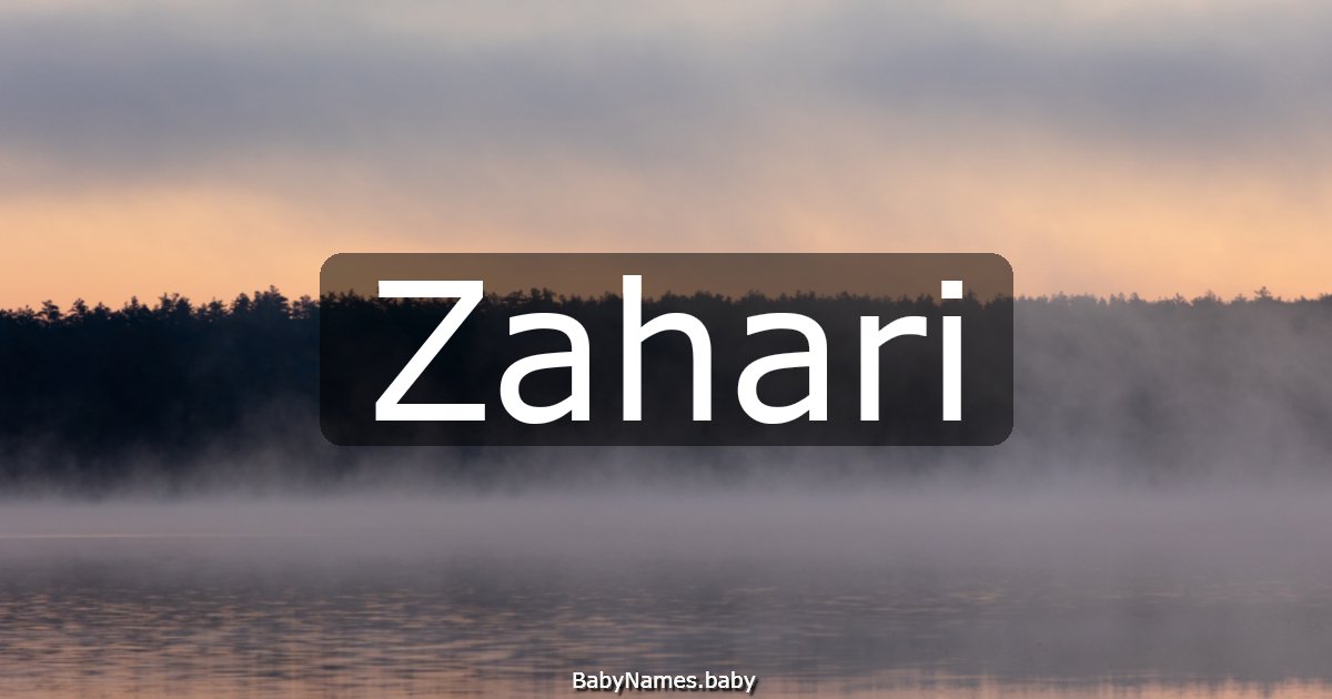 Zahari