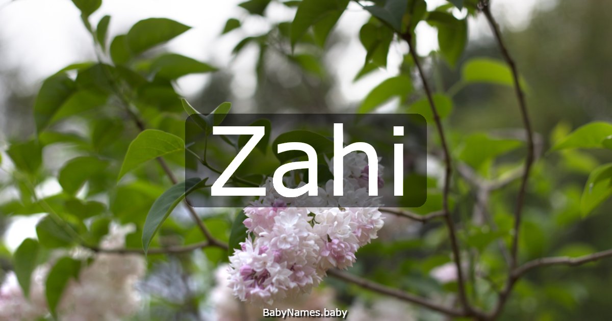 Zahi