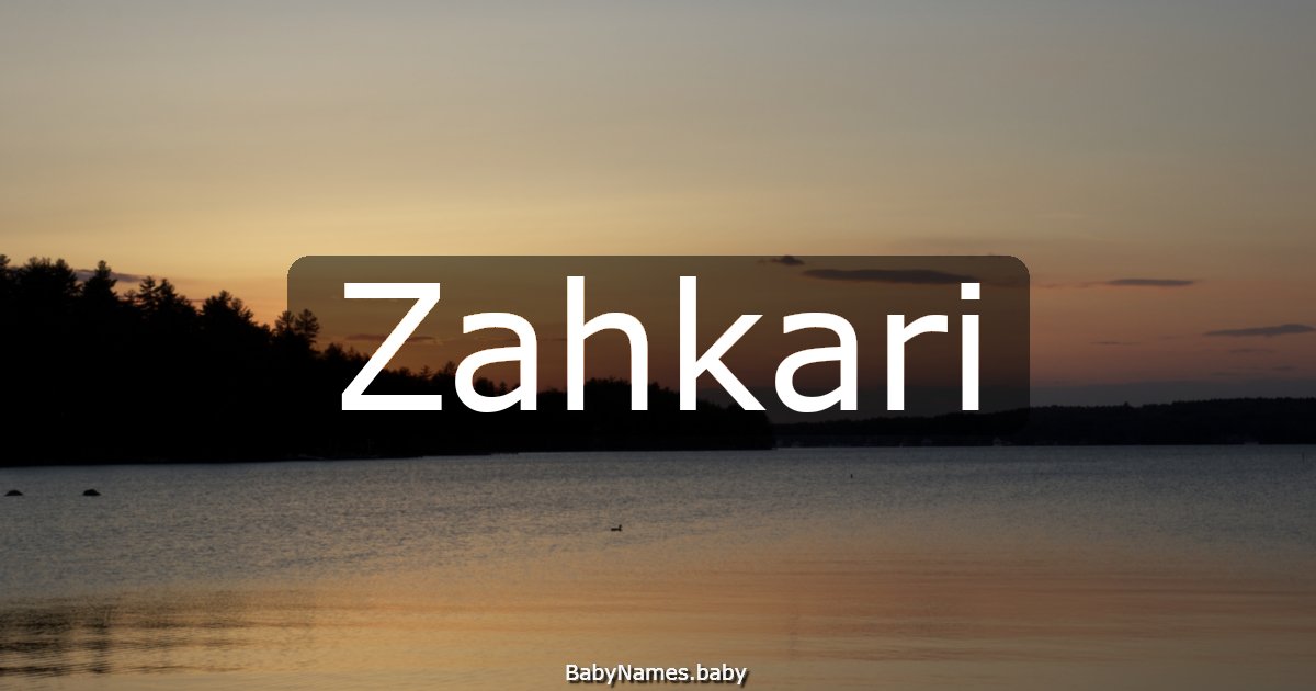 Zahkari
