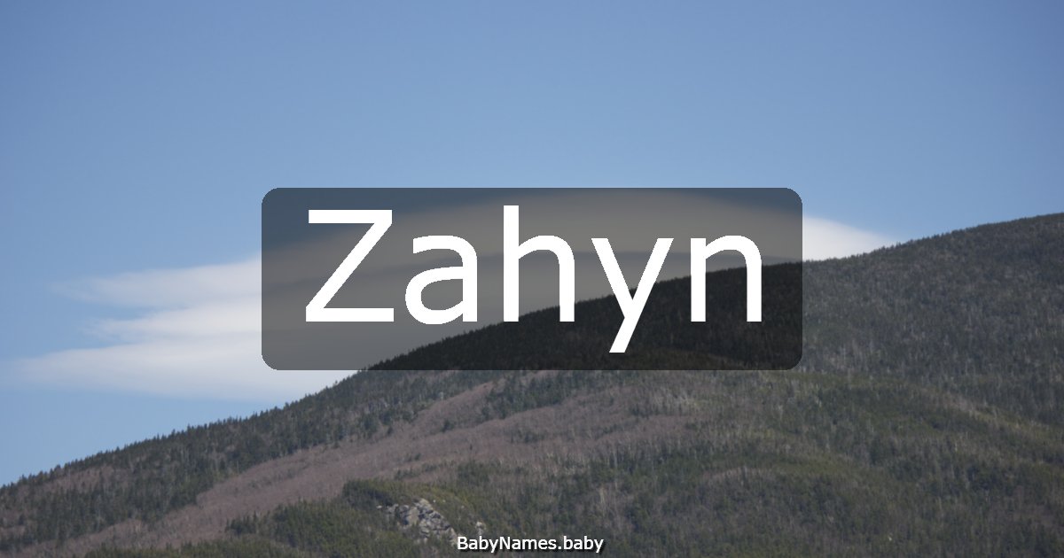 Zahyn
