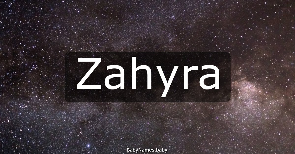 Zahyra