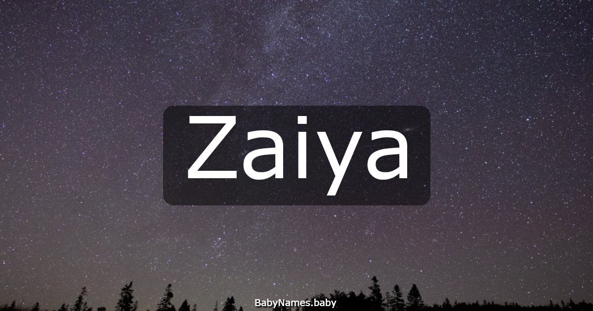 Zaiya