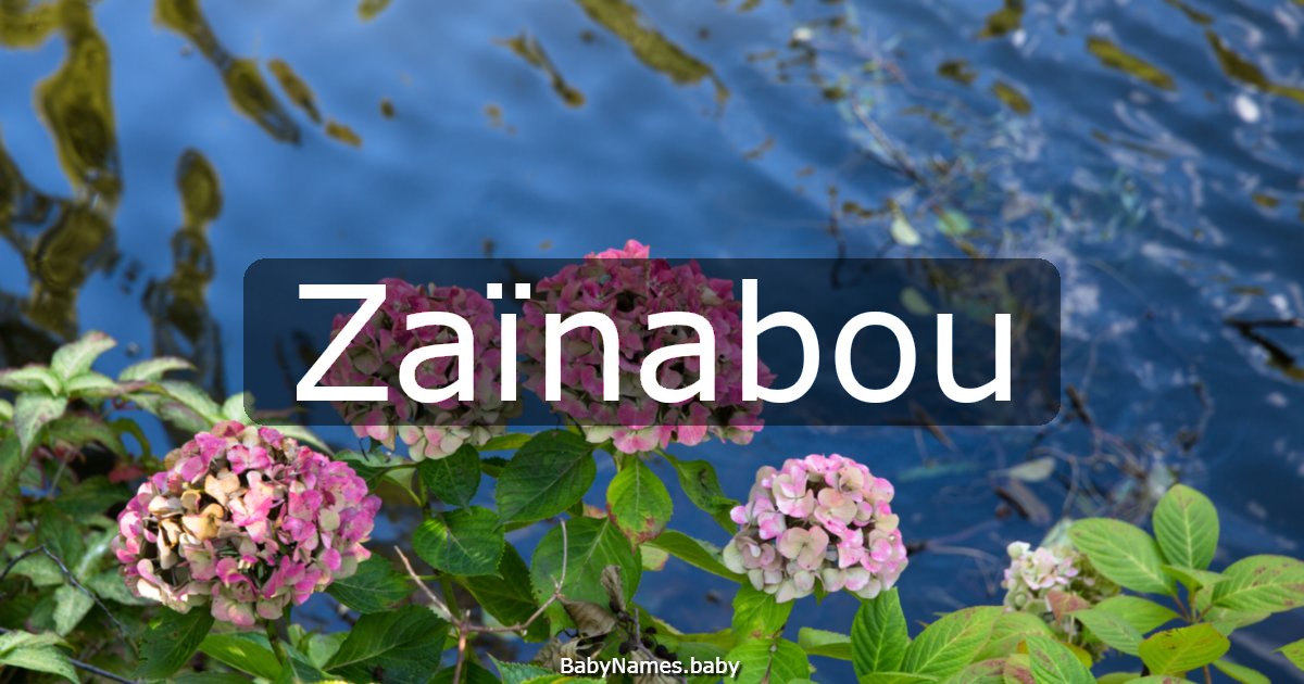 Zaïnabou