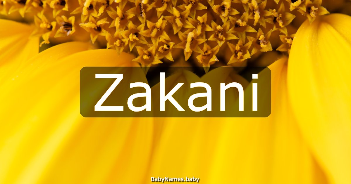Zakani