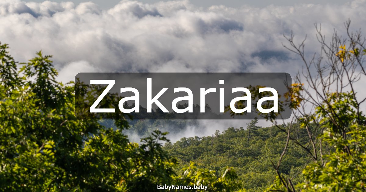 Zakariaa