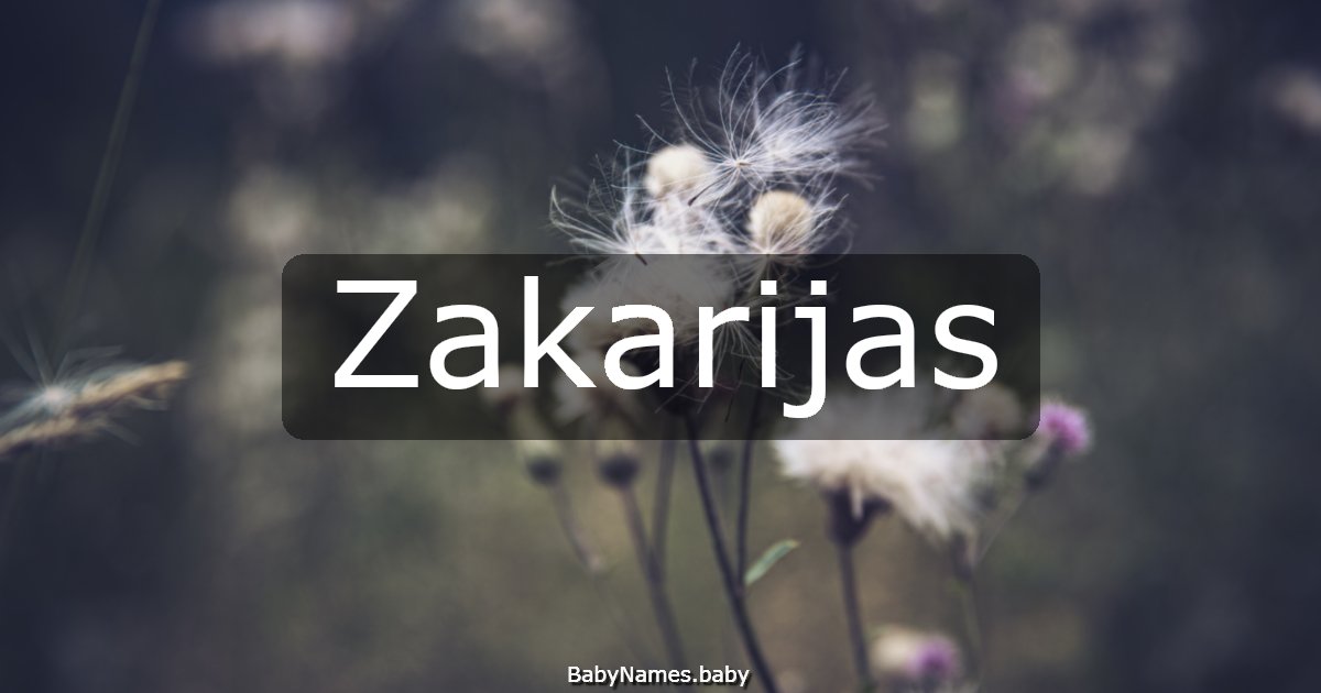 Zakarijas