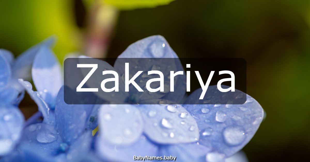 Zakariya