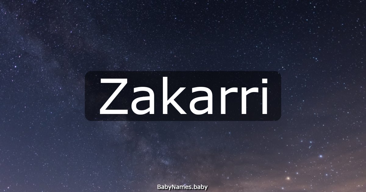 Zakarri