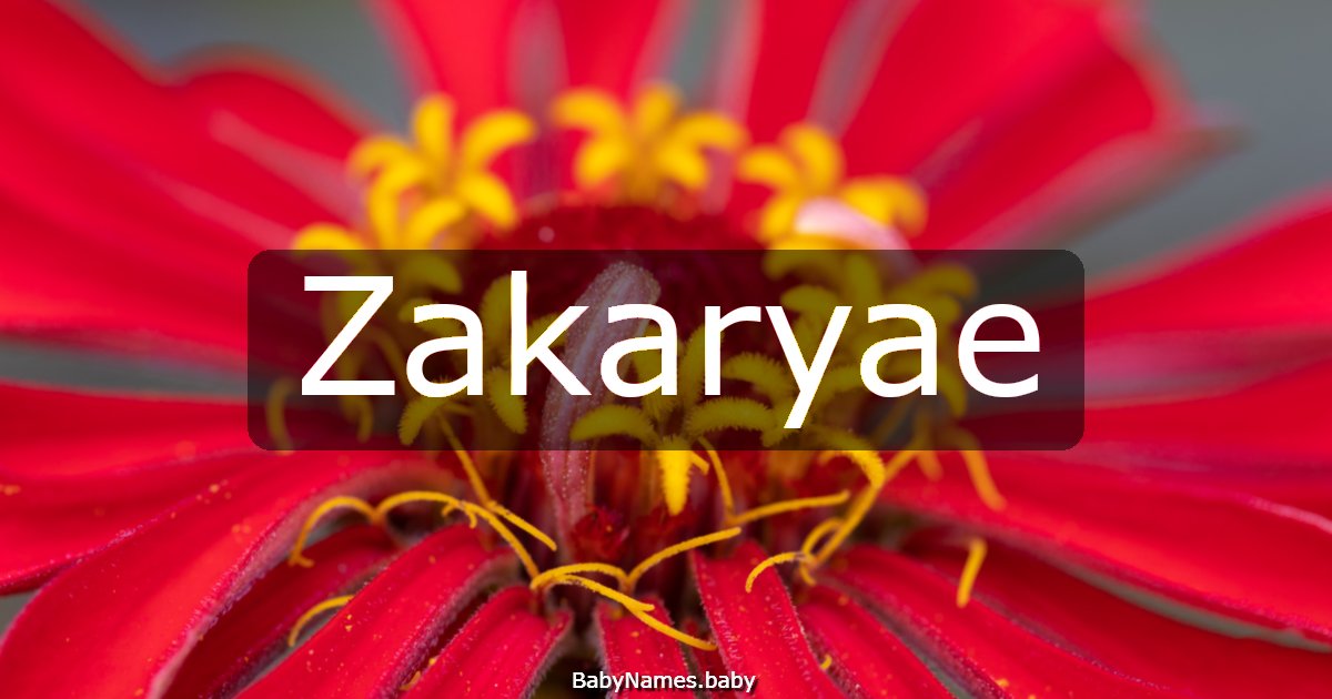 Zakaryae