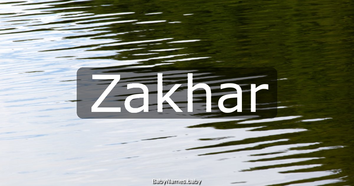 Zakhar