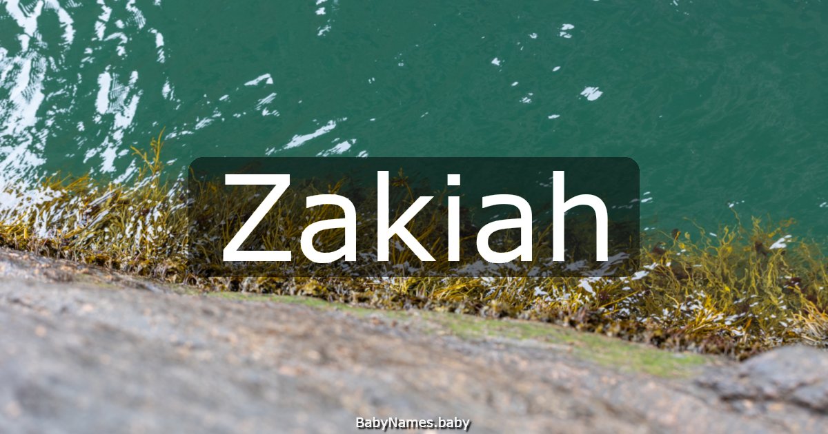 Zakiah