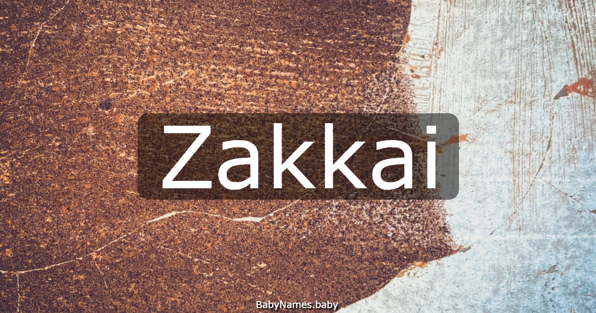 Zakkai