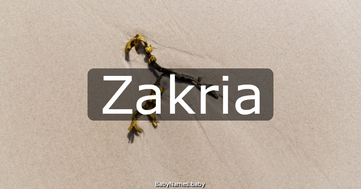 Zakria
