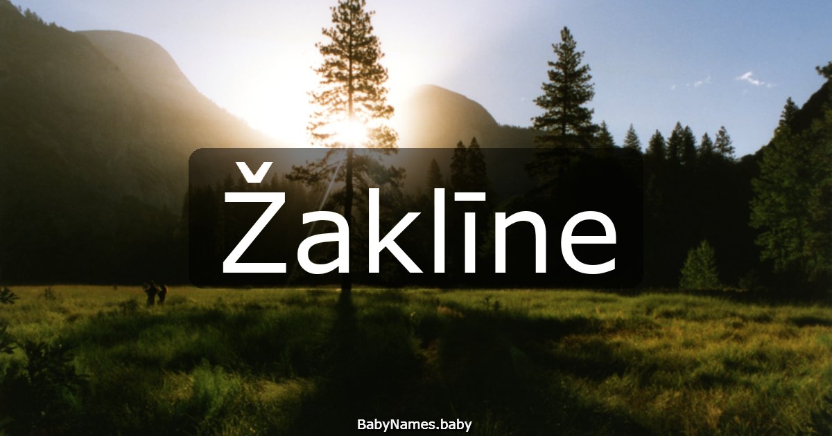 Žaklīne