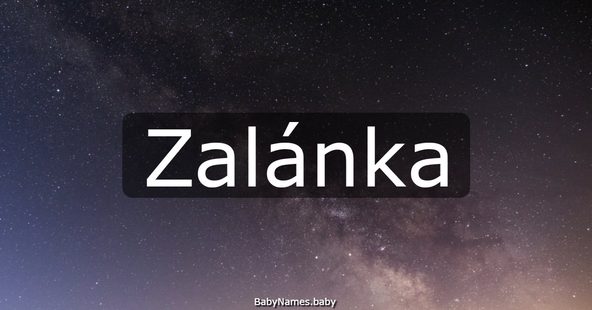 Zalánka