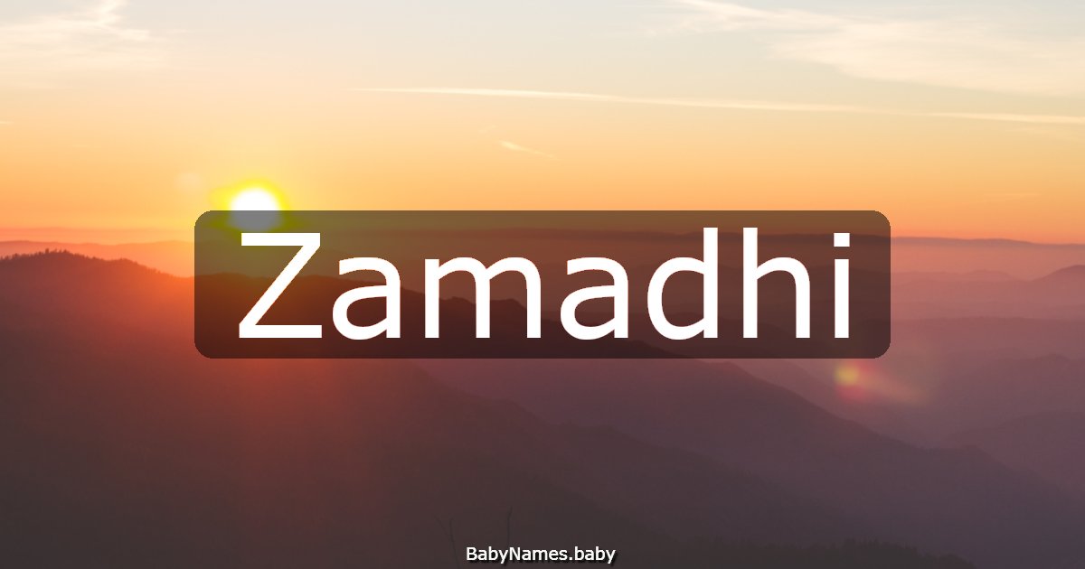 Zamadhi