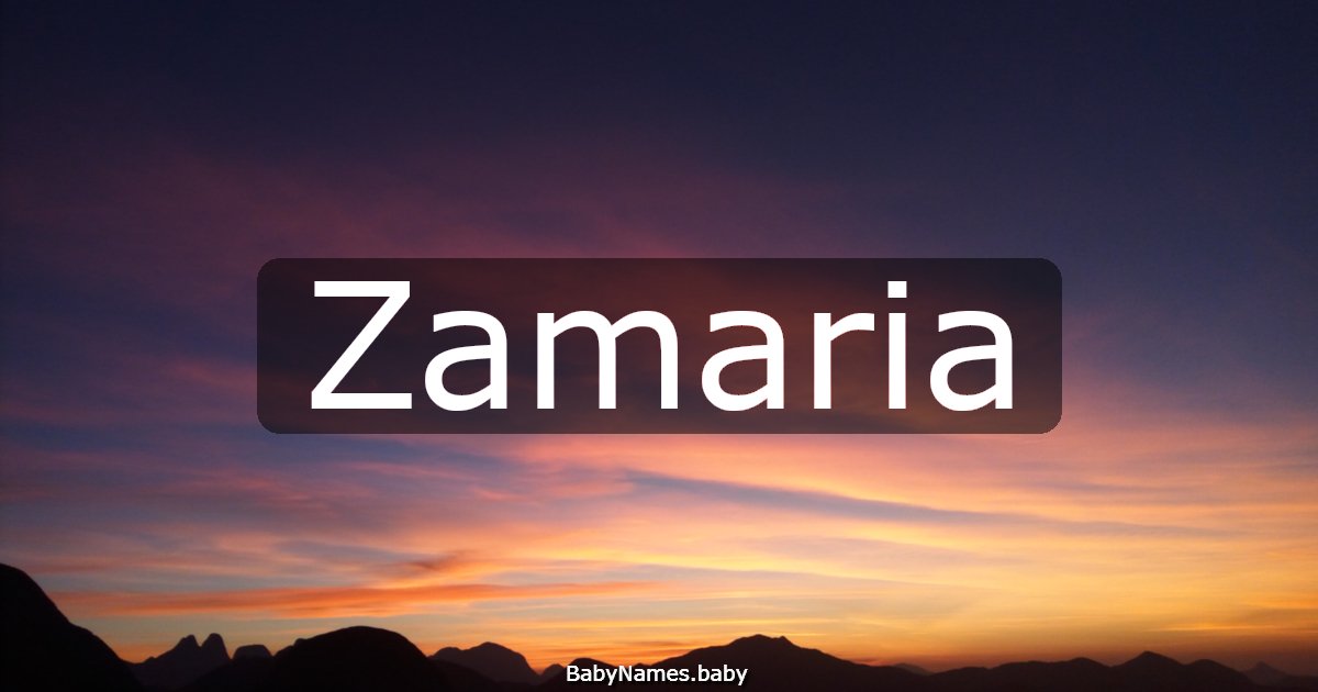 Zamaria