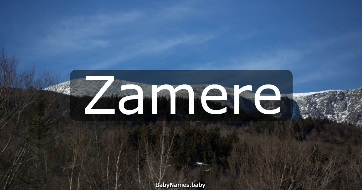 Zamere