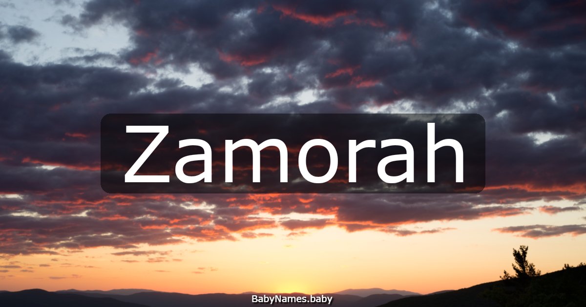Zamorah