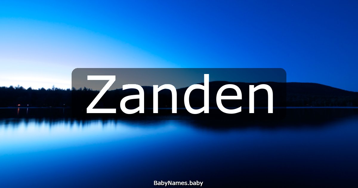 Zanden